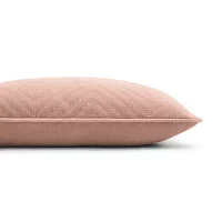 Fieldcrest Luxury Cotton Chevron Velvet Oblong Throw Pillow