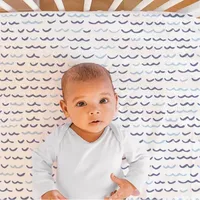 The Peanutshell Nautical 4-pc. Crib Sheet