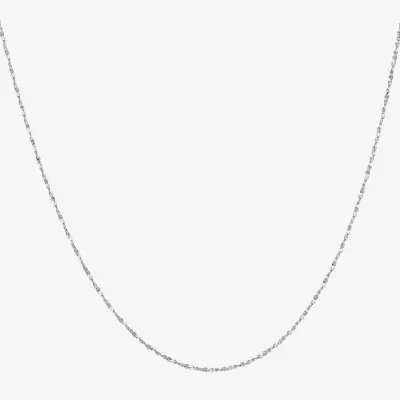 Silver Treasures Made Italy Twisted Serpentine Sterling 18-24" Chain Necklace