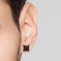 Shaquille O'Neal XLG Mens Black Cubic Zirconia Stainless Steel 2 Pair Earring Set