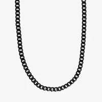 Shaquille O'Neal Xlg Stainless Steel Solid Curb Chain Necklace