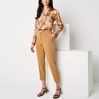 Worthington Tall Womens Mid Rise Slim Fit Ankle Pant