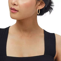 10K Gold 35mm Hoop Earrings
