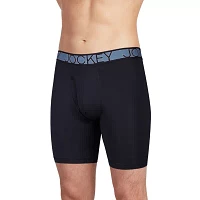 Jockey Active Microfiber Big Mens 2 Pack Long Leg Boxer Briefs