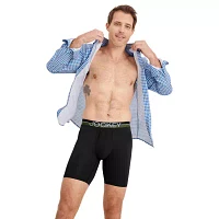 Jockey Infinite Cool Microfiber Stretch Big Mens 2 Pack Long Leg Boxer Briefs