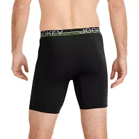 Jockey Infinite Cool Microfiber Stretch Big Mens 2 Pack Long Leg Boxer Briefs