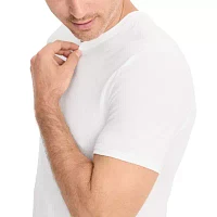 Jockey Cotton Stretch Mens 2 Pack Short Sleeve Crew Neck Moisture Wicking T-Shirt Tall