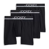Jockey Casual Cotton Stretch Mens 3 Pack Boxer Briefs