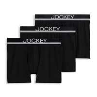 Jockey Casual Cotton Stretch Mens 3 Pack Trunks