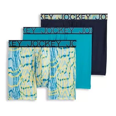 Jockey Active Micro Mens 3 Pack Boxer Briefs