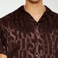 Forever 21 Mens Short Sleeve Button-Down Shirt