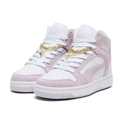 PUMA Rebound Layup Spring Bling Womens Basketball Shoes