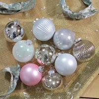 Northlight 3-Finish Ball And Onion 9-pc. Christmas Ornament