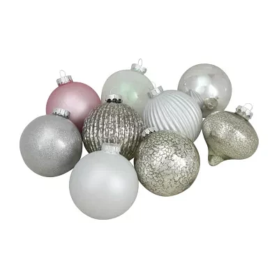 Northlight 3-Finish Ball And Onion 9-pc. Christmas Ornament