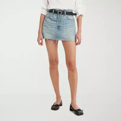 Levi's Womens Mid Rise Mini Denim Skirt