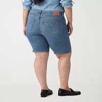 Levi's® Women's Plus Shaping Mid Rise Bermuda Short