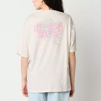 Arizona Juniors Womens Crew Neck Short Sleeve Graphic T-Shirt