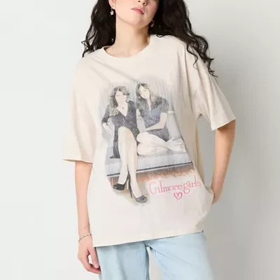 Arizona Juniors Womens Crew Neck Short Sleeve Graphic T-Shirt