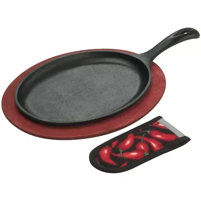 Lodge Cookware 3-pc. Cast Iron Fajita Set