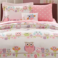 Mi Zone Kids Nocturnal Nellie Complete Bedding Set with Sheets decorative pillow