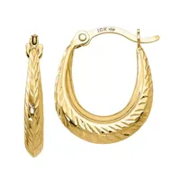 10K Gold 15mm Hoop Earrings