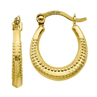 10K Gold 15mm Hoop Earrings