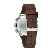 Bulova Classic Mens Brown Leather Strap Watch 96a245