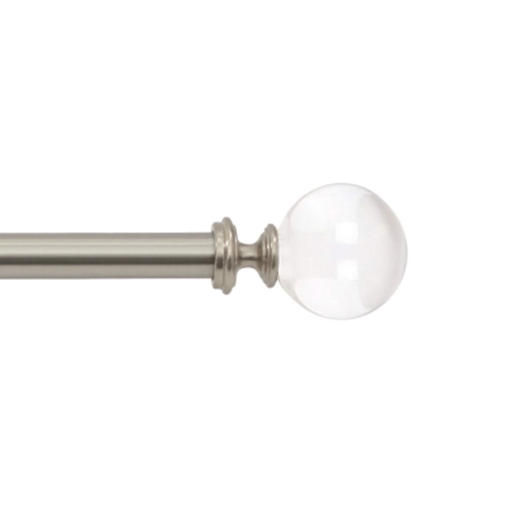 Deco Window Acrylic Ball 1 Curtain Rod