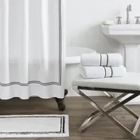 Fieldcrest Luxury Egyptian Cotton Loops Border Stripe Bath Towel