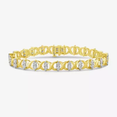 5 CT. T.W. Lab Grown White Diamond 10K Gold Tennis Bracelet