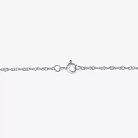Diamonart "Mom" Womens White Cubic Zirconia Sterling Silver Heart Pendant Necklaces