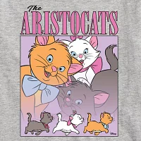 Disney Collection Little & Big Girls Crew Neck Short Sleeve The Aristocats Graphic T-Shirt