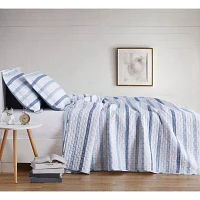 Truly Soft Waffle Stripe Quilt Set