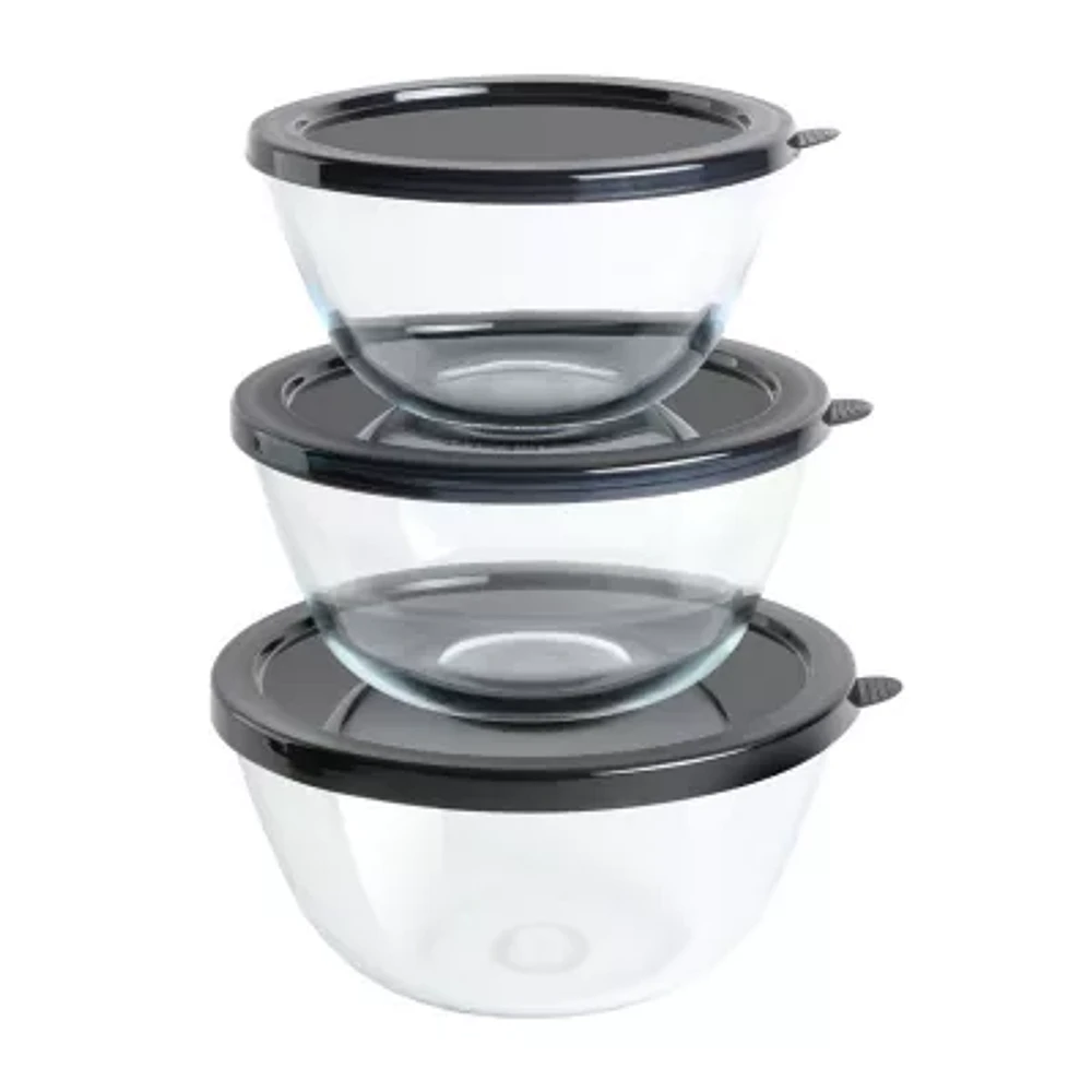 BABISH Glass 3-pc. Mixing Bowl Set