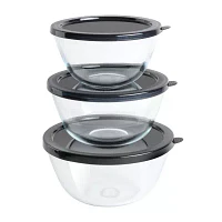 BABISH Glass 3-pc. Mixing Bowl Set