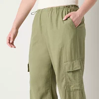 Arizona Womens Low Rise Straight Cargo Pant-Juniors