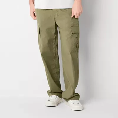 Arizona Mens Drawstring Waist Straight Fit Cargo Pant