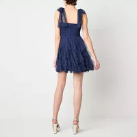 Radiante Couture Womens Sleeveless Fit + Flare Dress Juniors