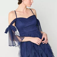 Radiante Couture Womens Sleeveless Fit + Flare Dress Juniors