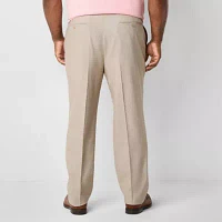 Shaquille O'Neal XLG Mens Big and Tall Stretch Fabric Classic Fit Flat Front Suit Pant