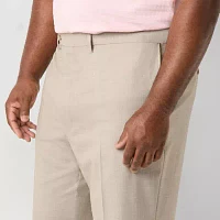 Shaquille O'Neal XLG Mens Big and Tall Stretch Fabric Classic Fit Flat Front Suit Pant
