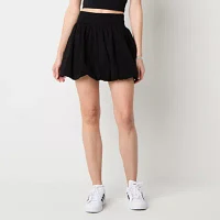 Arizona Bubble Hem Womens Pleated Skirt Juniors