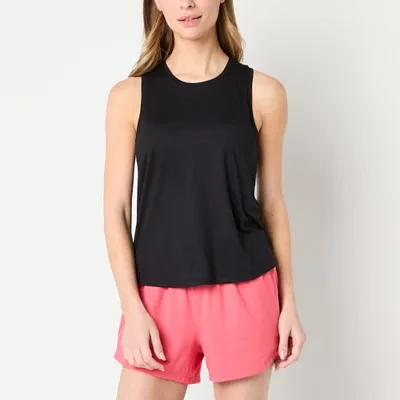Xersion Everyday Womens High Neck Sleeveless Shelf Bra Tank Top