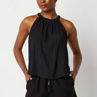 a.n.a Womens Halter Neck Sleeveless Tank Top