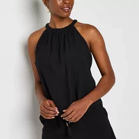 a.n.a Womens Halter Neck Sleeveless Tank Top