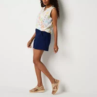 St. John's Bay Womens Mid Rise Chino Short