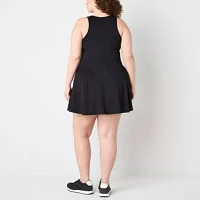 Xersion Everultra-Lite Womens Plus Sleeveless Built Bra Tennis Dress