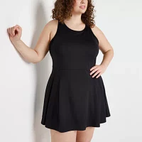 Xersion Everultra-Lite Womens Plus Sleeveless Built Bra Tennis Dress