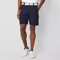 U.S. Polo Assn. Belted 9 1/2" Mens Stretch Fabric Cargo Short