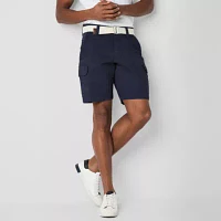 U.S. Polo Assn. Belted 9 1/2" Mens Stretch Fabric Cargo Short